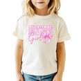 thumbnail image 3 of Floral Birthday Girl Shirt for Women, Teens & Kids Pink Coquette Bow Party T-Shirt Natural Shirt 4T, 3 of 5