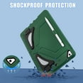 thumbnail image 5 of Allytechgroup Kids Case for Apple iPad 11th Generation 11" 2025 & iPad 10th Generation 10.9" 2022, Kids Friendly Heavy Duty Shockproof Tablet Case with Pencil Holder & Foldable Stand, Green, 5 of 8