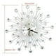 thumbnail image 3 of Radial Sunburst Diamond Reloj de pared silencioso Decoración casera moderna oso de fresa Electrónica, 3 of 4
