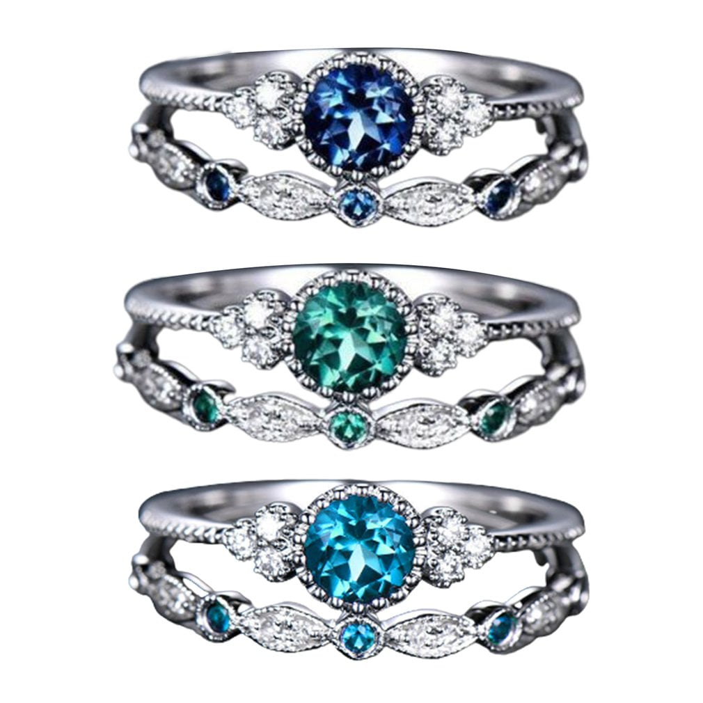 OUTAD Silver Plated Copper Rings All 