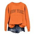 thumbnail image 5 of SIYUDAN Women Sweatshirt for Women Long Sleeve Sweatshirt for Womens Pullover Sweatshirts Orange Pullover Adult Cute Crewneck Sweatshirt Fall Crewneck Women'S Fashion, 5 of 5