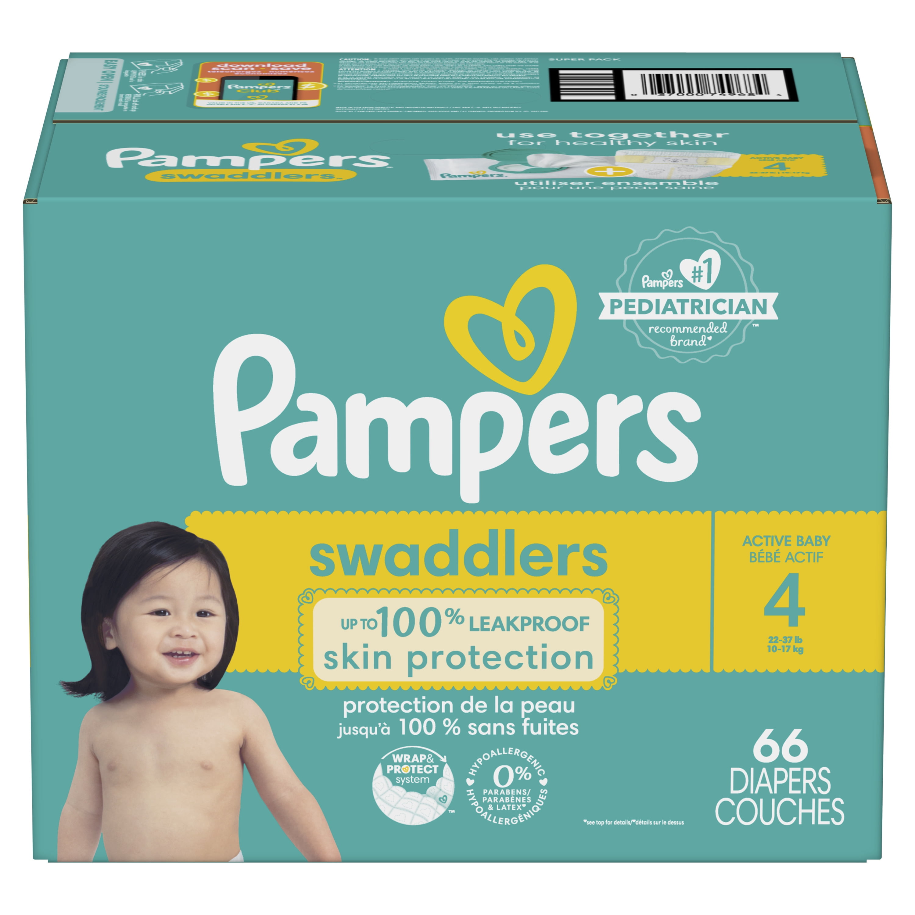 Pampers Swaddlers Diapers (Choose Your Size & Count) - 2