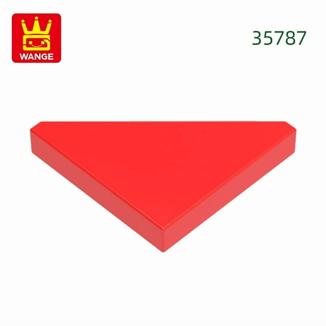 400Pcs/lot Special Tile Modified 2x2 Aperture Free Triangular Block Moc Accessories Compatible with 35787 Brick DIY Toy 11.Red about400pcs