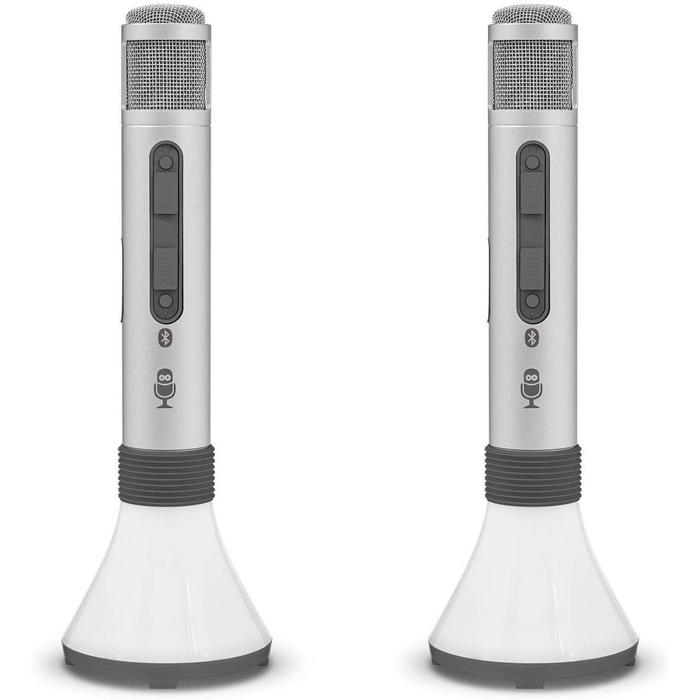 Singing Machine SMM478 2Pk. Duet Karaoke Microphones with Portable