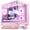 Pink, variant on Hoengager Macarons Gaming PC- AMD Ryzen 7 9700X, RX 9060 XT 16GB, 32GB DDR5, 1TB SSD, 850W Gold PSU, 360 AIO, RGB Fusion 2.0, Windows 11 - Black