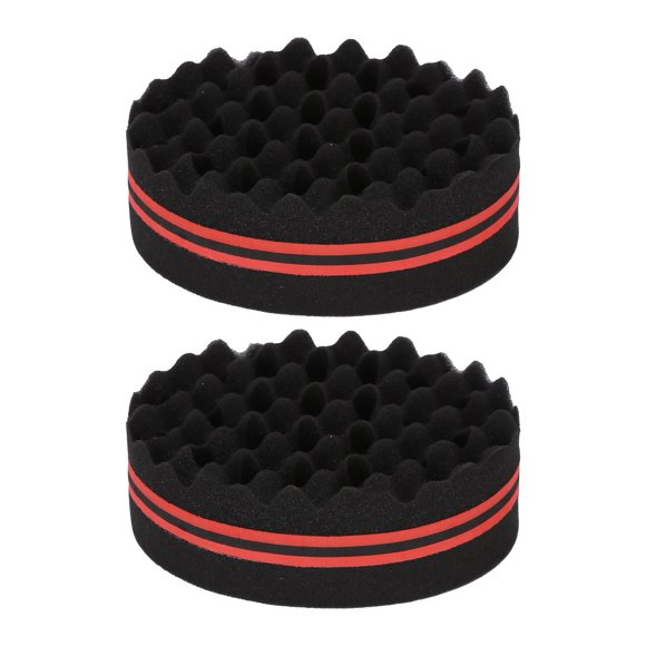 Rdeghly 2PCS Double Sided Hair Curl Sponge 22 Hole Wavy Hair Sponge Brush Styling Tool F