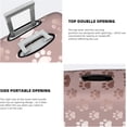 thumbnail image 4 of Luggage Cover Elastic Washable Stretch Suitcase Protector Anti-Scratch Travel Suitcase Cover for Kid and Adult, Rose Gold Pet Paws, S (18-21 inch suitcase), 4 of 6