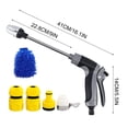 thumbnail image 3 of WWV High Pressure Hose Nozzle Sprayer Multi Function Water Jet with 3 Spray Modes Fits 1/2 and 3/4 Hoses for Car Wash Garden Patio Window Cleaning Kit, 3 of 7