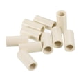 thumbnail image 1 of Uxcell 12x25mm Ferrules para Palos de Billar, Reemplazo de Puntas de Palos de Billar, Paquete de 10, Blanco, 1 of 5
