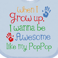thumbnail image 4 of Inktastic Loved by Pop Pop Boys or Girls Baby Bib, 4 of 4
