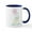 White/Navy Inside, variant on CafePress - Stacked Marshmallows Mug - 11 oz Ceramic Mug - Novelty Coffee Tea Cup