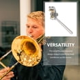 thumbnail image 3 of MasteelfCA 1pc Trombone Watergate Key Bond with Cork Pad Drain Clique Trombone Accessory (Silver), 3 of 8