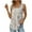 Khaki, variant on Summer Tops for Women 2024 Women's Fashion Printed V-neck Comfortable Loose T-shirt Sleeveless Blouse Casual Tops Gift for Women