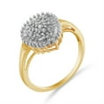 thumbnail image 3 of 10K Yellow Gold 1/2ct. TDW Diamond Cluster Ring (J-K,I1-I2), 3 of 8
