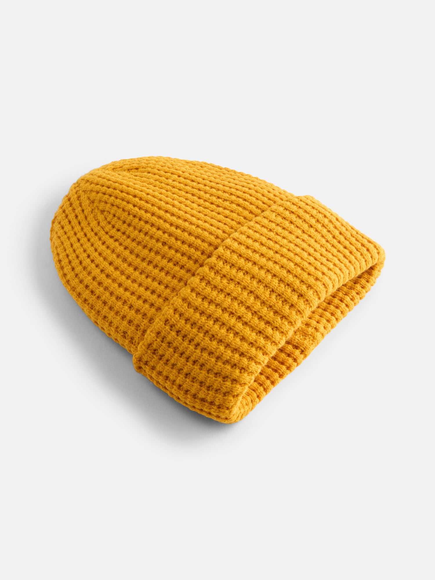 Halloween Women's Waffle Beanie Hat from Way To Celebrate, Mustard