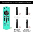 thumbnail image 5 of ShenMo Ice Blue + Black - 2pcs Protective Case for Voice Remote (3rd Gen) (2021 Release), Shockproof Silicone Cover for Fire TV Stick 4K Remote Control with Anti-lost Rope, 5 of 5