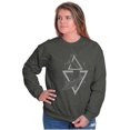 thumbnail image 4 of Triangle Whale Symbolic Spirit Animal Sweatshirt for Men or Women Brisco Brands 4X, 4 of 6
