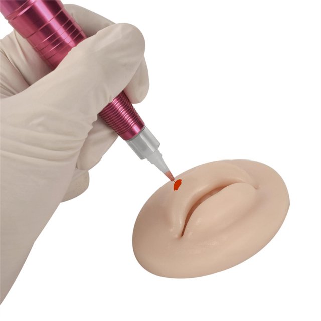 fellaptop 3D Labios Práctica Silicona Piel Imitación Elasticidad Multipropósito para Color Baoblaze Labios Práctica Piel