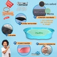 thumbnail image 3 of KE WOOW Cama Chica modelo premium para Perro, Gato, Conejo y otras Mascotas, Cesta de Plástico, Incluye Colchón Doble Cara con funda, lavable y Placa de Identificacion Personalizados, Color Verde Kewoow Cama Plana con colchón personalizado, Chica, 3 of 10