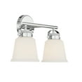 thumbnail image 4 of Kaden 2-Light Bathroom Vanity Light in Polished Chrome, 4 of 5