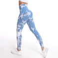 thumbnail image 2 of Legging De Cintura Alta Para Levantamiento De Caderas Deportivos Fitness Sin Costuras Gyu Medias Para Correr Abdomen Reducción Tie Dye Pantalones De Yogapangjing, 2 of 4