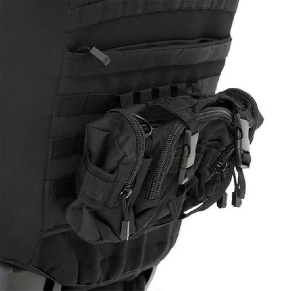 KarParts360 For Jeep Wrangler 2018 19 20 21 2022 Gear Seat Cover | Rear | Custom Fit | Neoprene | Black | 600 Denier Ballistic Nylon | Water Resistant | Molle/Pals Webbing | JL 2 Door