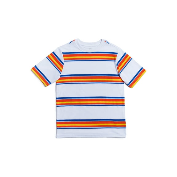 Wonder Nation Little Boys & Big Boys Short Sleeve Stripe Tee