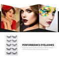 thumbnail image 2 of WEUVEB False Eyelashes 5 Pairs Dense Lightweight Black Natural Look Eye Makeup Extension, 2 of 8