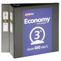 Avery Economy View Binders, 3 inch Rings, 2 Binders (46037)