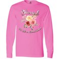 thumbnail image 3 of Inktastic Blessed to Be a Grandma Flowers Long Sleeve T-Shirt, 3 of 5
