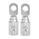 thumbnail image 1 of Reductor de entrada de amperios, 2 uds., calibre 4 de cobre, Audio estéreo para coche, Pin AWG, reductor de cable de tierra, tono plateado, 1 of 1