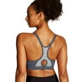 thumbnail image 3 of 1666 The Show-Off Sports Bra, Extra Large - White, Med Gray, 3 of 4