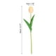 thumbnail image 2 of Uxcell 24Pcs Tulipanes Falsos Flores Artificiales, Tulipanes Artificiales de PU que Lucen Reales con Tallos, Amarillo Pálido, 2 of 6