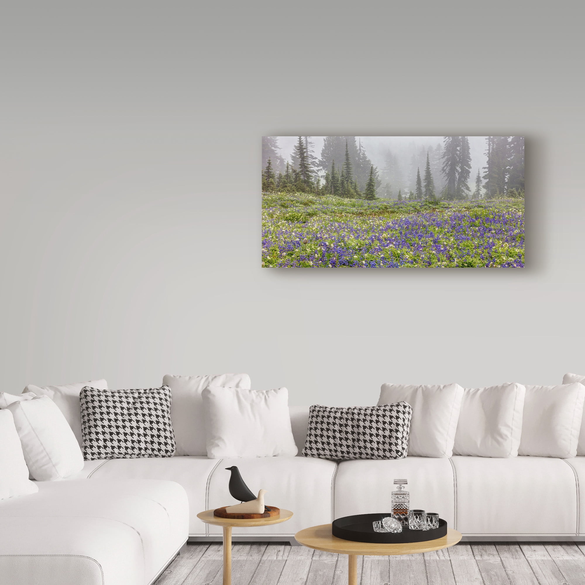 Trademark Fine Art 'Mountain Wildflowers' Canvas Art by Pierre Leclerc