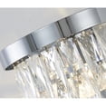 thumbnail image 4 of Design Living 3-Light Chrome Wall Sconce With Clear Crystal Accents, 4 of 6