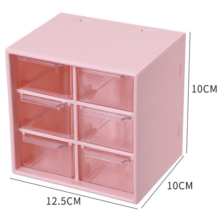 Mini Plastic Drawer Organizer, Art Craft Organizers and Storage Used In  Desk, Vanity in Home Or Office, 6 Removable Drawers for DIY Crafts, Art  Supply, Office Supplies and Jewelry 