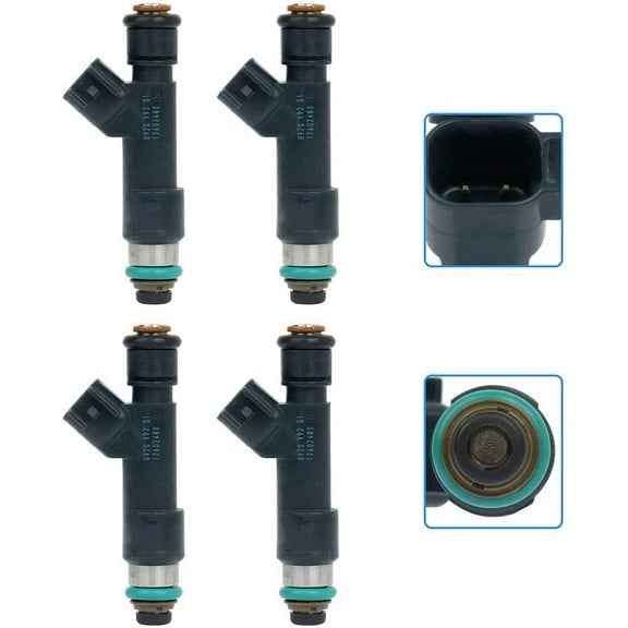 Fuel Injectors ECCPP 4 pcs 4 Holes Fuel Injector Kit 12602480 fit for 08-10 for Chevrolet Cobalt 08 for Chevrolet HHR 08-11 for Chevrolet for Malibu 08 for Pontiac G5 08-10 for Pontiac G6