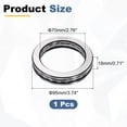 thumbnail image 2 of Uxcell Thrust Ball Bearings, 70mm Bore 95mm OD 18mm Thick 51114 Single Row Roller, Chrome Steel Axial Ball Bearing, ABEC5, 2 of 7