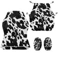 thumbnail image 2 of KUIFORTI Black Cow Print Gaming Chair Seat Cover Polyester Gaming Chair Seat Cover with 2Pcs Armrest Slipcover Anti Scratch Pet Resistant Guard for Office and Computer Chairs, 2 of 7