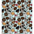 thumbnail image 3 of Dog Lover Twin Size Duvet Cover Set, Canine Breeds Bulldog Chihuahua Siberians and Retriever Love Heart Paw Prints, Decorative 2 Piece Bedding Set with 1 Pillow Sham, Multicolor, by Ambesonne, 3 of 3