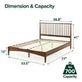 thumbnail image 5 of Zinus Linda 41" Mid Century Wood Platform Bed Frame, Full, 5 of 14