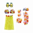 thumbnail image 2 of Traje De Falda Hawaiana Conjunto De Disfraces Luau National Dress Cosplay 60cm Amarillo Sunnimix falda hawaiana, 2 of 8