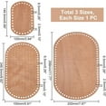 thumbnail image 2 of Oval Wooden Basket Base 3 Sizes Coffee Blank Crochet Basket Base Crochet Bag Bottom Crochet Bottom Accessory for DIY Basket Craft Knitting for Knitters Crocheters and Beginners, 2 of 8