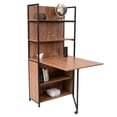 thumbnail image 1 of Escritorio Multiusos FRATELLO MUEBLES con Rack Retractil y Estantes Color Nogal, 1 of 8
