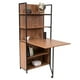 thumbnail image 1 of Escritorio Multiusos FRATELLO MUEBLES con Rack Retractil y Estantes Color Nogal, 1 of 8