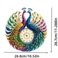 thumbnail image 6 of PeacockShape Diamond Art Clock Ornaments Kit Battery Operated DiamondPainting Clock Decorative Room Decoration, 6 of 6