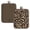 BROWN, variant on Howayme Ribbed Cotton Pot Holders 2-Pack Set, Sunflower Printed, Heat Resistant Soft Silicone Pot Holders for Kitchen, Non-Slip Hot Pads with Hanging Loop for Housewarming Gift, 7"x9"