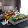 thumbnail image 1 of Cardinal Hummingbird Sheets Twin,Spring Garden Style Floral Bed Sheets Rustic Butterfly Botanical Flower Sheet Set Country Farmhouse Fitted Sheets Nature Home Decor 3 Pcs, 1 of 1