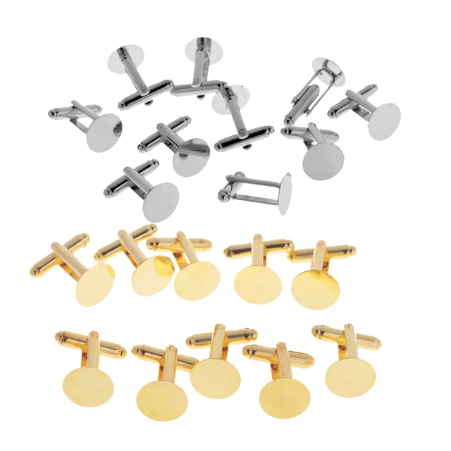 20 Piezas Gemelos de Latón Mancuernas Decoración de Camisa de Boda de Hombres Sunnimix Cufflinks