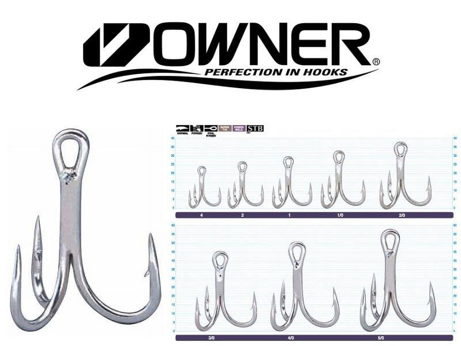 Owner 5666-139 Stinger-66 4X ST-66TN Treble Hooks, Size 3/0, Anti-Rust Tin